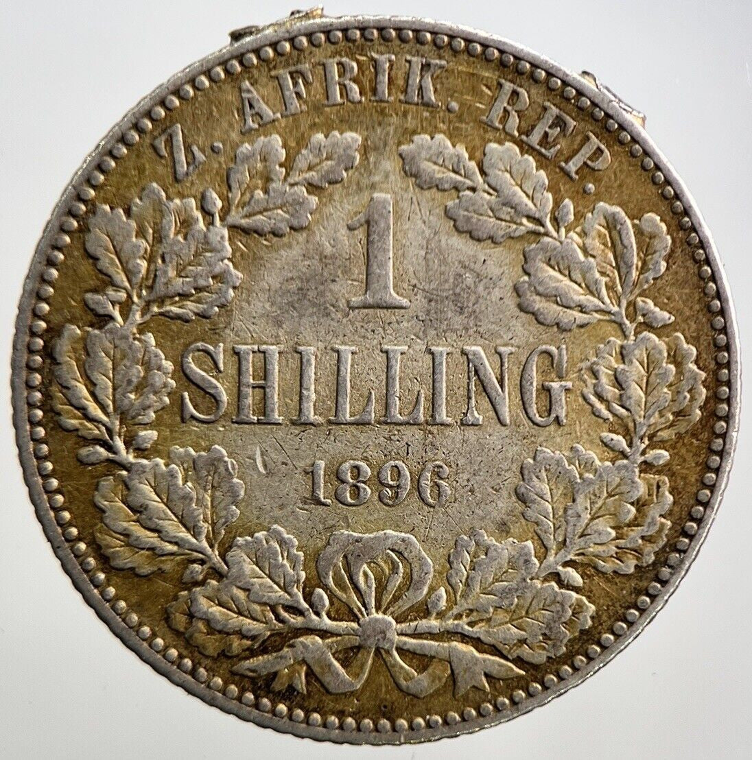 1896 South Africa Shilling Silver Coin | Collectable Grade