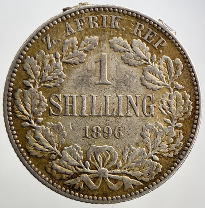 1896 South Africa Shilling Silver Coin | Collectable Grade