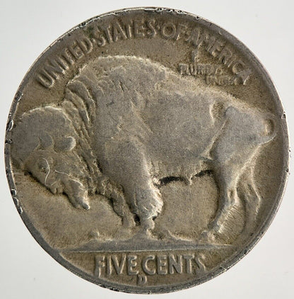 1935 - D US USA Buffalo Indian Head Nickel Coin | Fine Collectable Grade