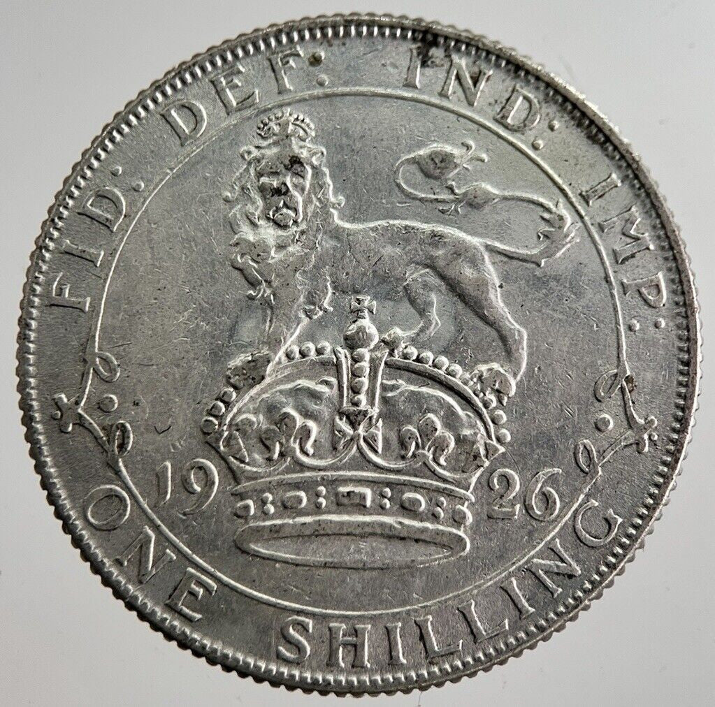 1926 George V Shilling Silver Coin | Very High Grade | a8603
