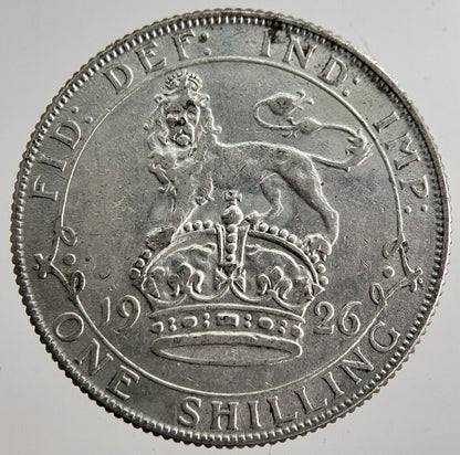 1926 George V Shilling Silver Coin | Very High Grade | a8603