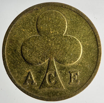 Old Retro London Cafe Ace Gaming Token Coin | Fine Collectable Grade