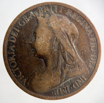 1899 Victoria One Penny Coin | Collectable Grade