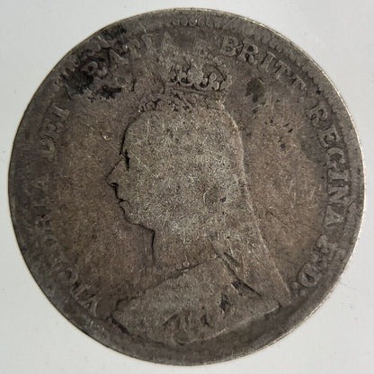 1891 Victoria Threepence Silver Coin | Fine Collectable Grade