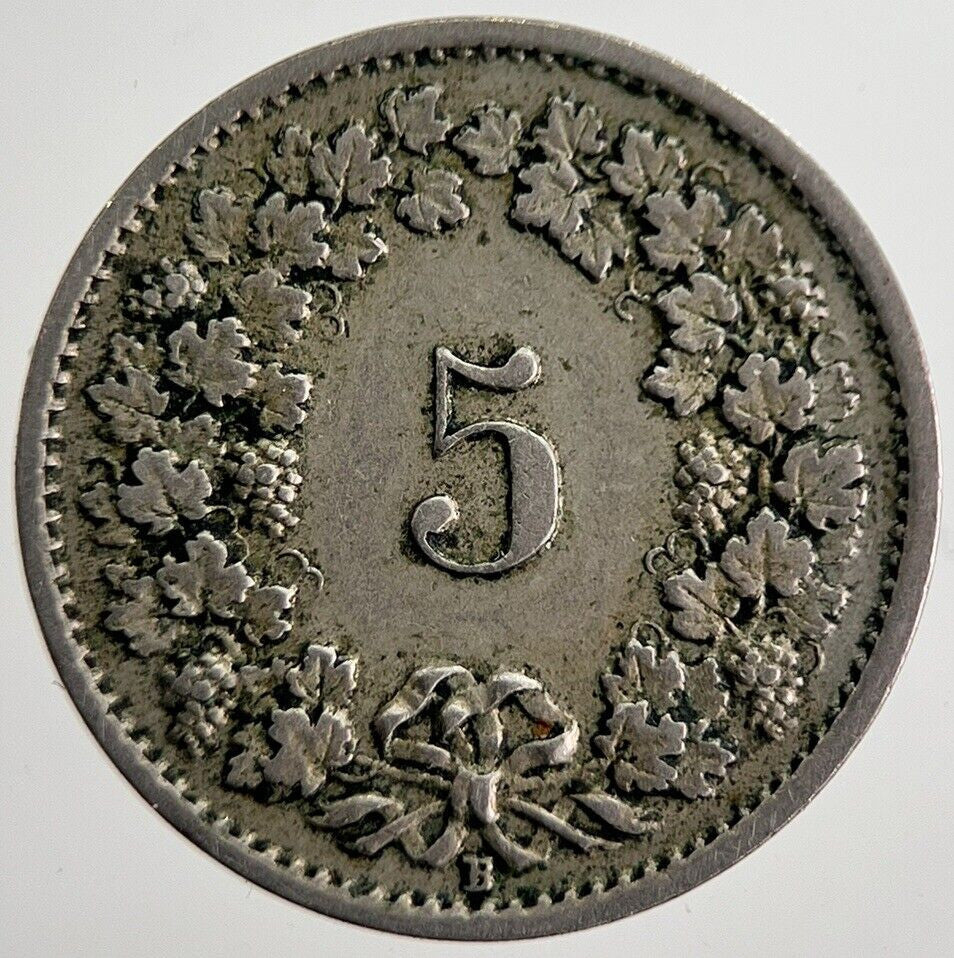 1919 Switzerland Swiss 5 Rappen Coin | Collectable Grade | a8386