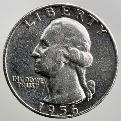 1956 US American Quarter Silver Coin | Fine Collectable Grade | a261