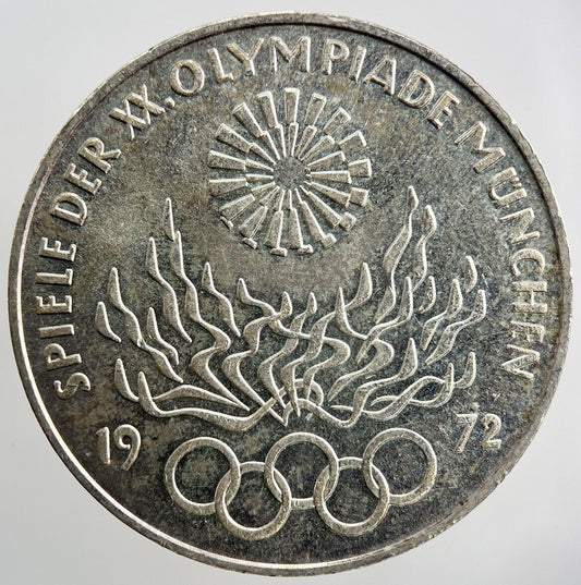 1972 - D 10 Mark Munich Olympics Silver Germany Coin | Collectable Grade | a676