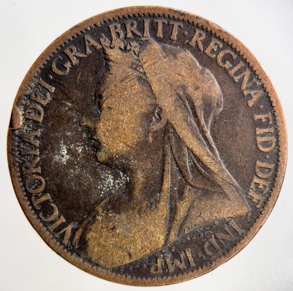 1900 Victoria One Penny Coin | Collectable Grade