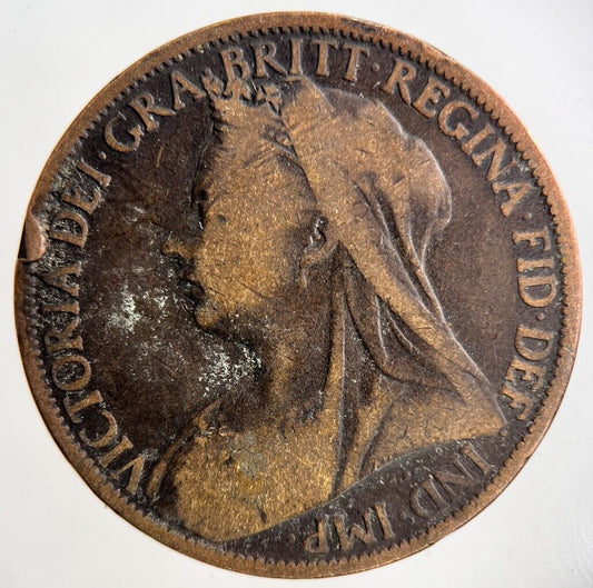 1900 Victoria One Penny Coin | Collectable Grade