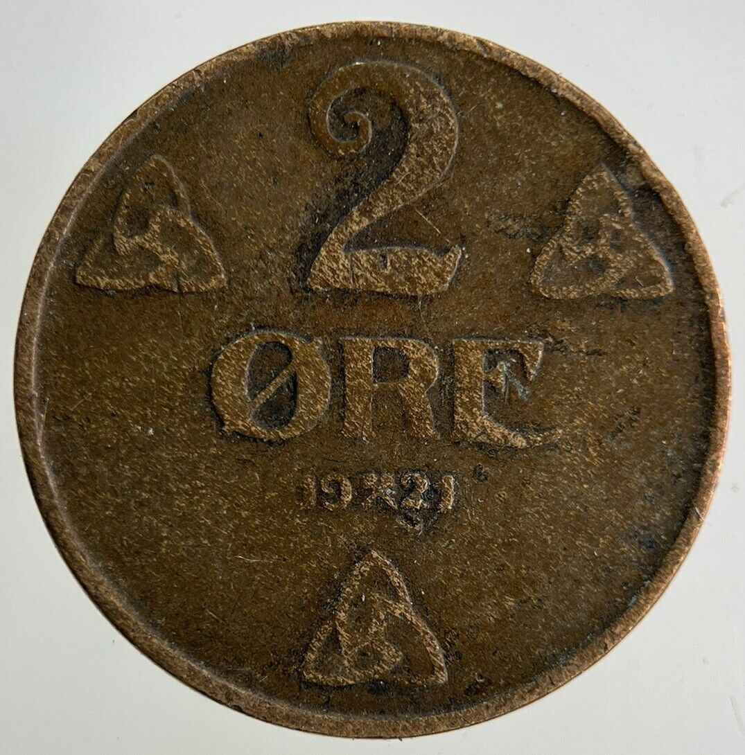 1921 Norway 2 Ore Coin | Collectable Grade