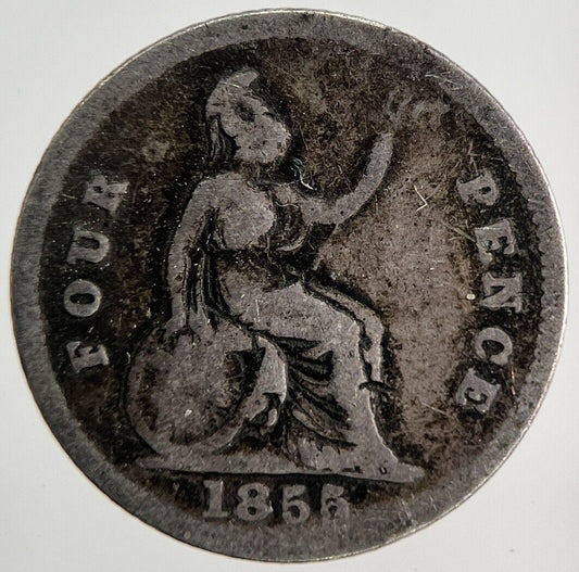 1855 Victoria Four-Pence Groat Silver Coin | Collectable Grade