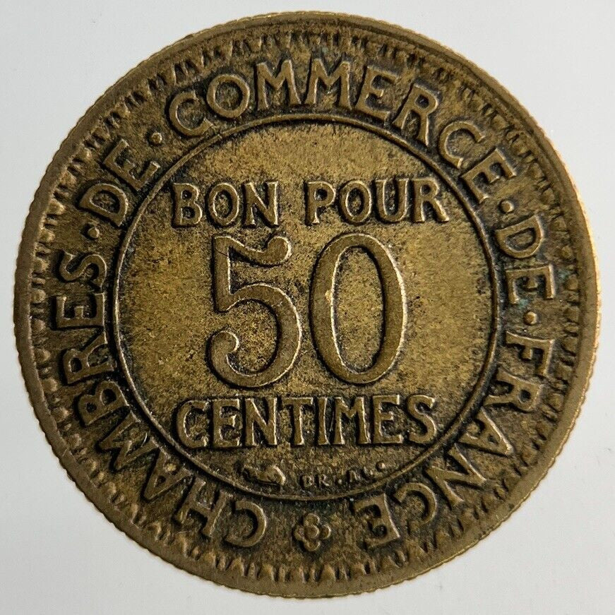 1922 France 50 Centimes Coin | Fine Collectable Grade