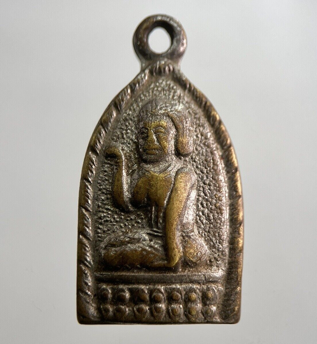 Old Thailand Buddha Necklace Charm Amulet | Height 2.5cm | a7851