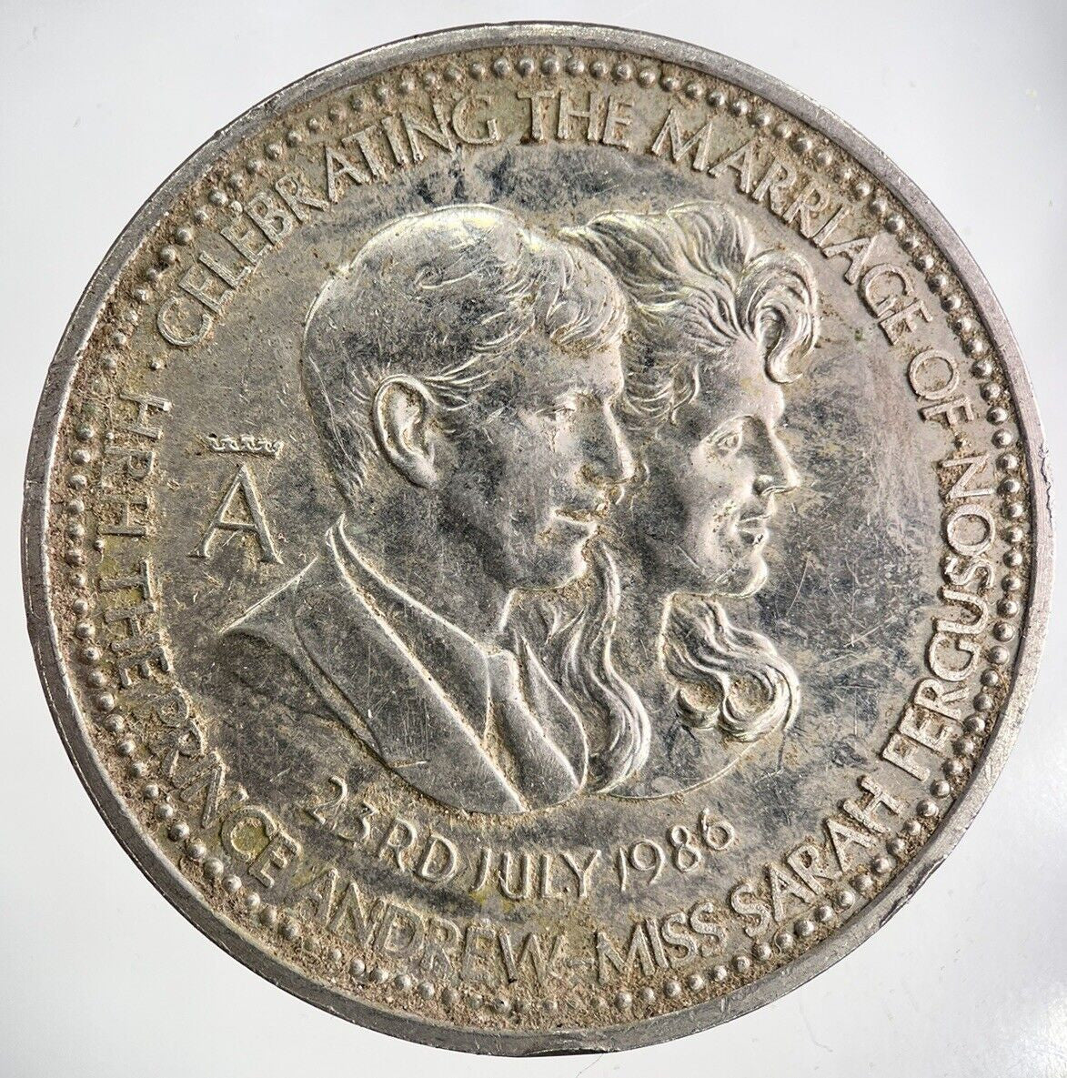 1986 Prince Andrew Wedding Medal Coin | Very High Grade