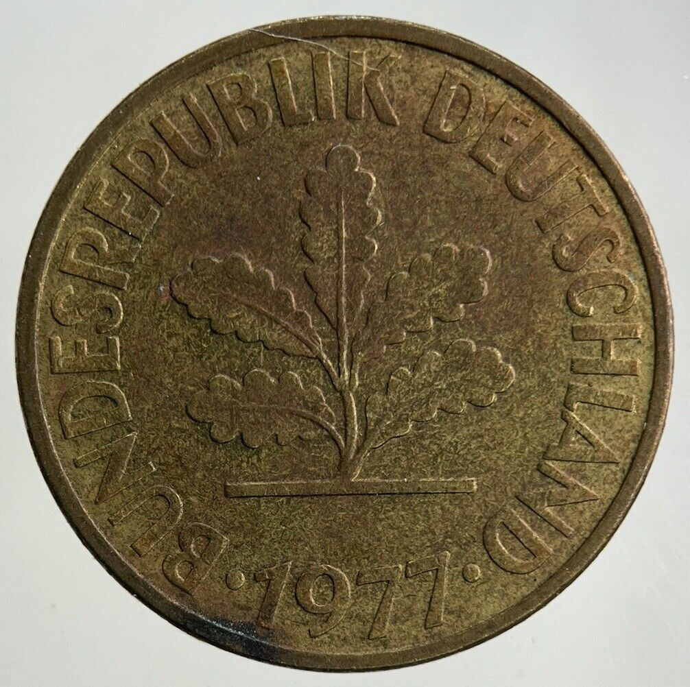 1977 Germany 10 Pfennig Coin | Fine Collectable Grade