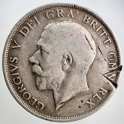 1919 George V Half - Crown Silver Coin | Fine Collectable Grade | a3404