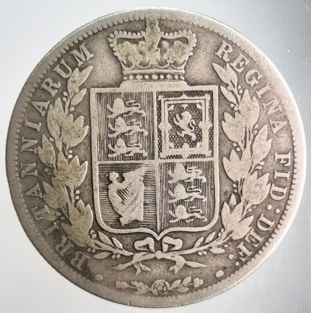 1885 Victoria Half-Crown Silver Coin | Collectable Grade | a4403