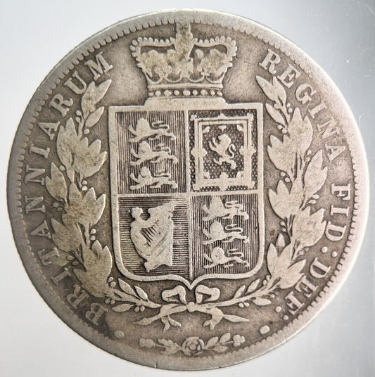 1885 Victoria Half-Crown Silver Coin | Collectable Grade | a4403