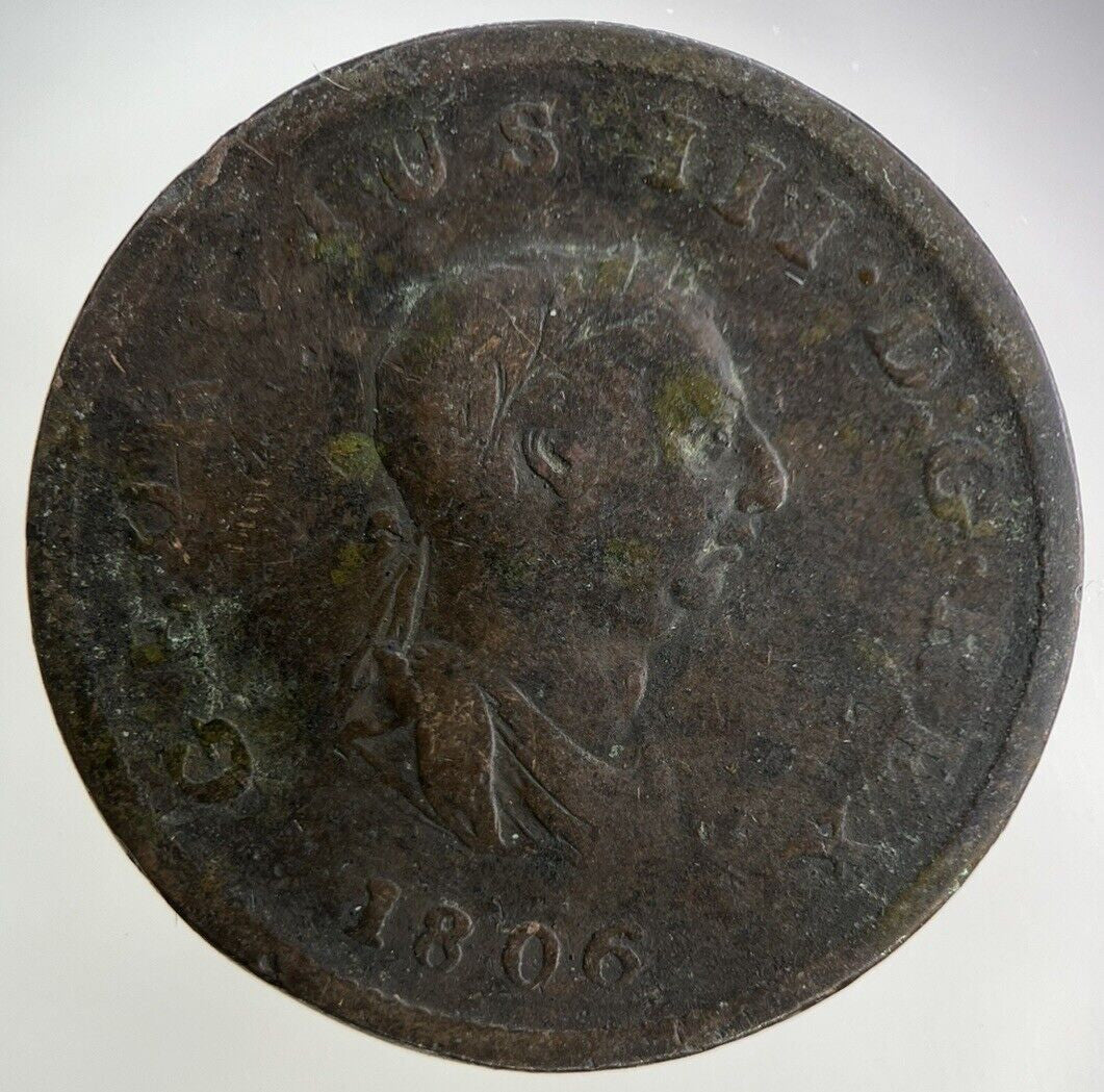 1806 George III 3rd Half - Penny Coin | Collectable Grade