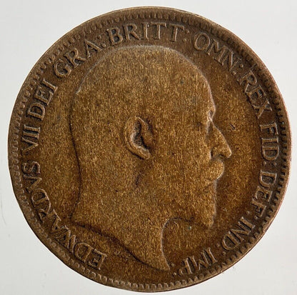 1909 Edward VII Farthing Coin | Fine Collectable Grade