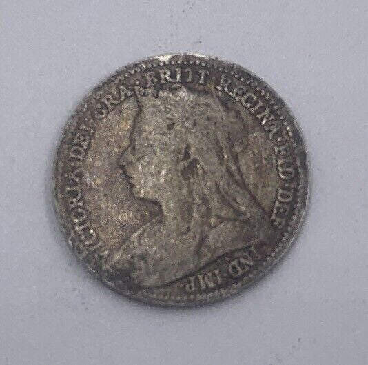 1897 Victoria Threepence | British Silver Coin | Collectable Grade | a057