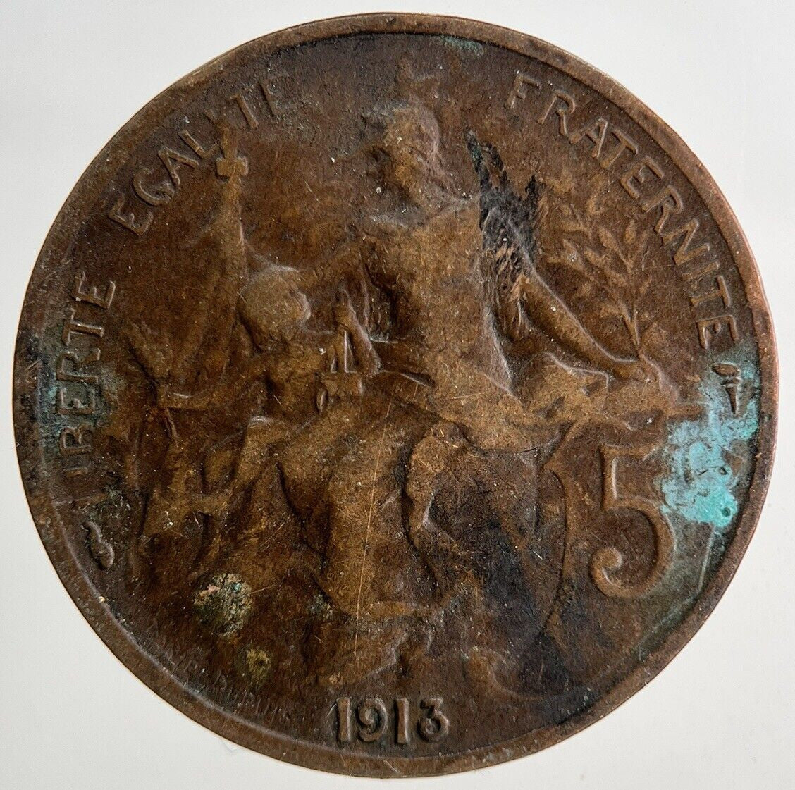 1913 France 5 Centimes Coin | Collectable Grade