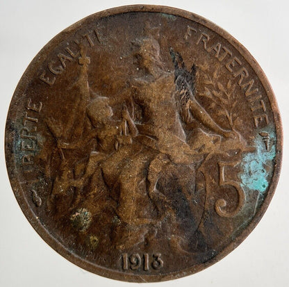 1913 France 5 Centimes Coin | Collectable Grade