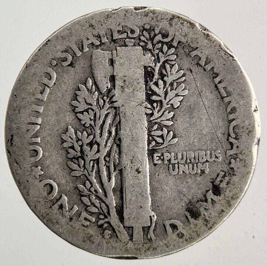 1916 - S US USA Mercury Dime Silver Coin | Collectable Grade