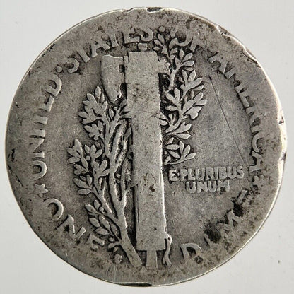 1916 - S US USA Mercury Dime Silver Coin | Collectable Grade