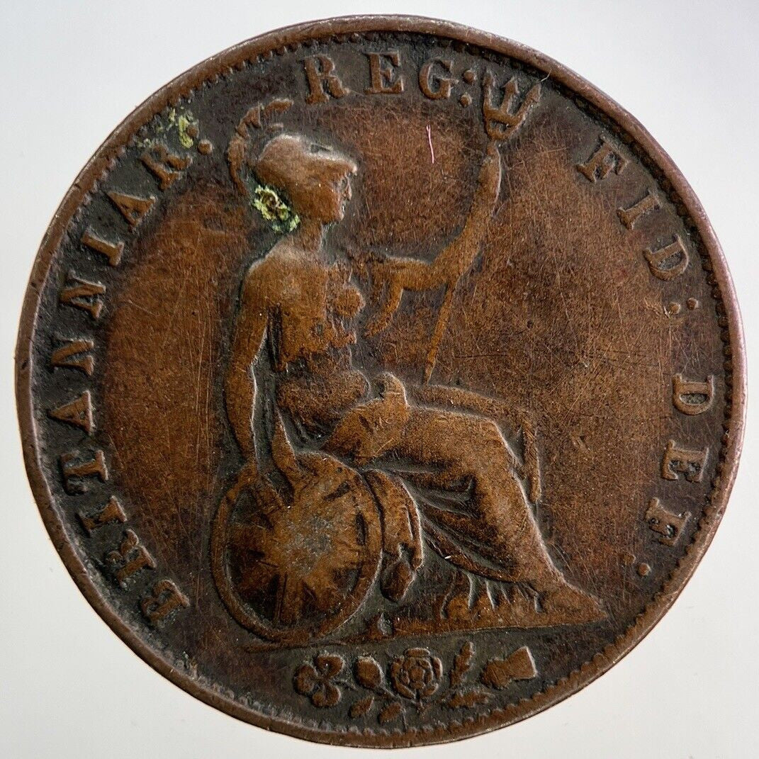 1857 Victoria Half-Penny Coin | Fine Collectable Grade