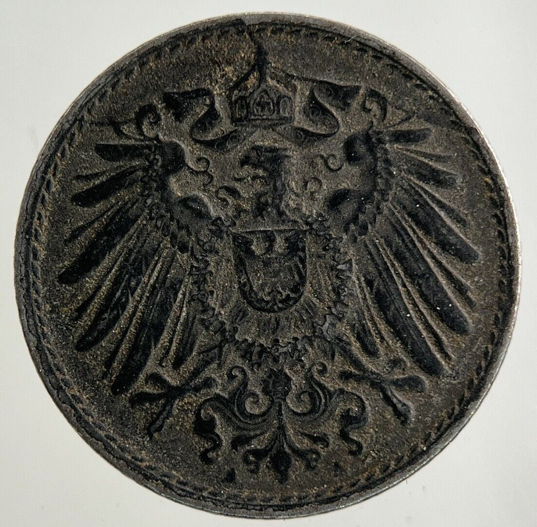 1917 Germany 5 Pfennig Coin | Fine Collectable Grade