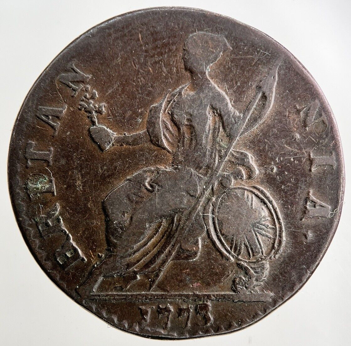 1773 George III 3rd Half - Penny Coin | Fine Collectable Grade