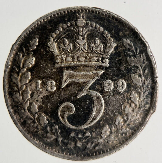 1899 Victoria Threepence Silver Coin | Collectable Grade