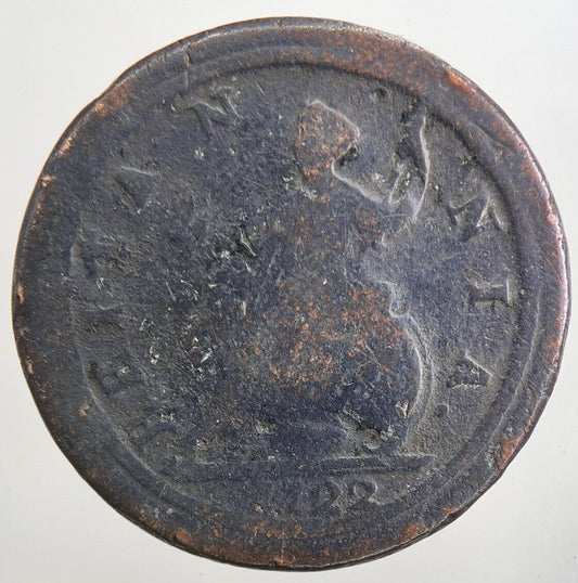 1722 George I 1st Half - Penny Coin | Collectable Grade | a5647