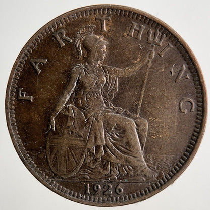 1926 George V Farthing Coin | Fine Collectable Grade