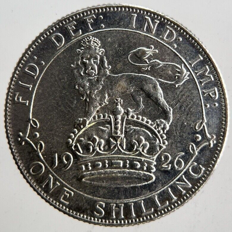 1926 George V Shilling Silver Coin | Very High Grade | a4185