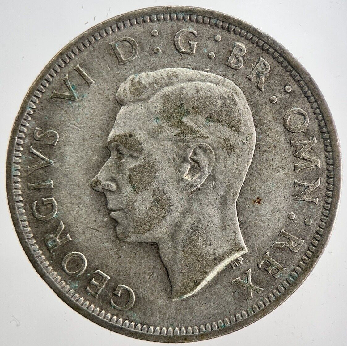1942 George VI Half - Crown Silver Coin | Fine Collectable Grade | a6208