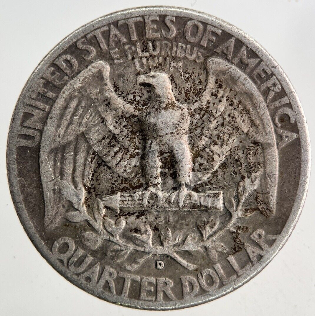 1951 - D US USA Quarter Dollar Silver Coin | Fine Collectable Grade