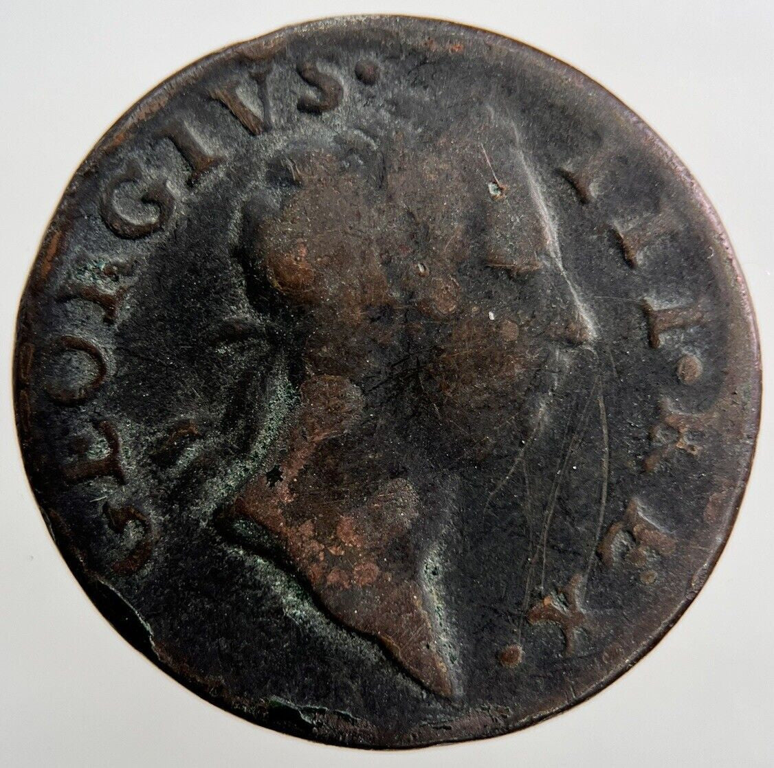1769 George III Hibernia Half - Penny | Irish Coin | Collectable Grade | a1147