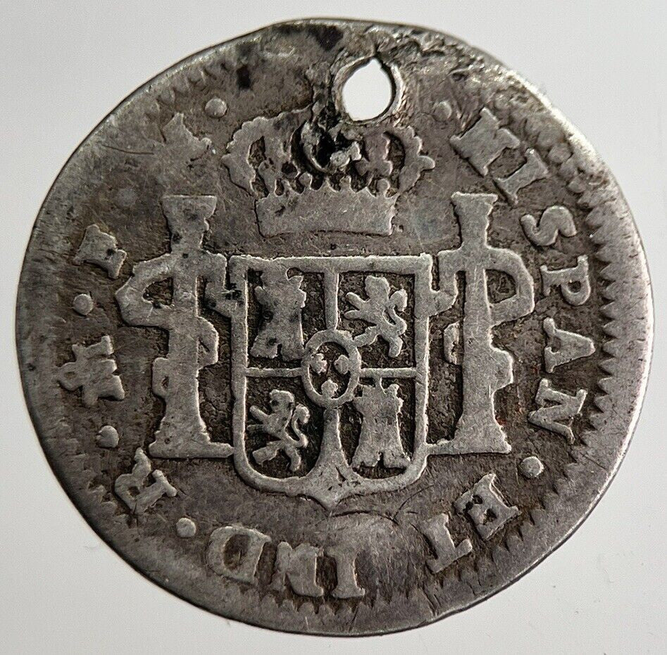 1797 1/2 Half Real Spain Silver Coin | Collectable Grade | a8900