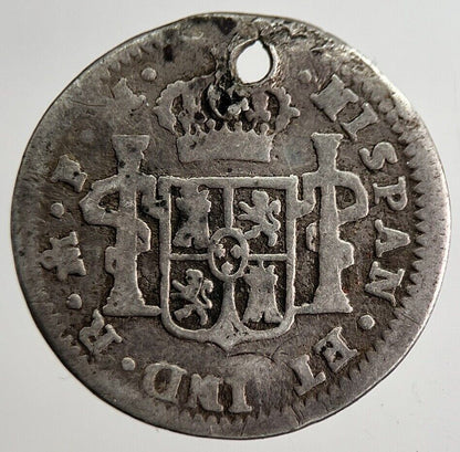 1797 1/2 Half Real Spain Silver Coin | Collectable Grade | a8900