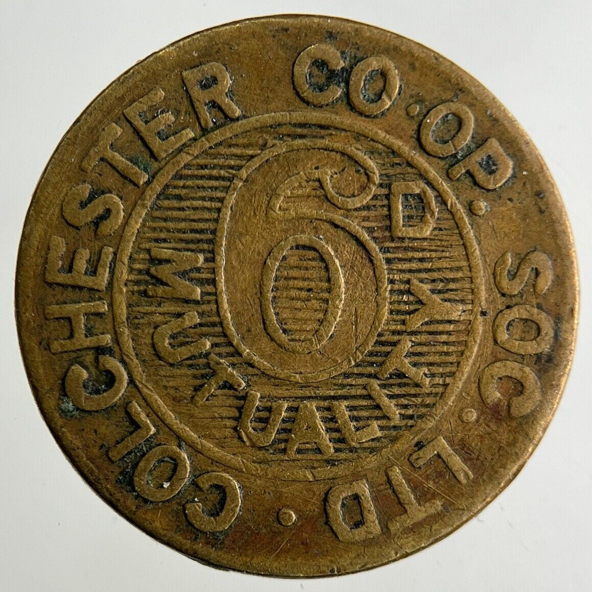British Colchester Co - Op 6D Token Coin | Collectable Grade