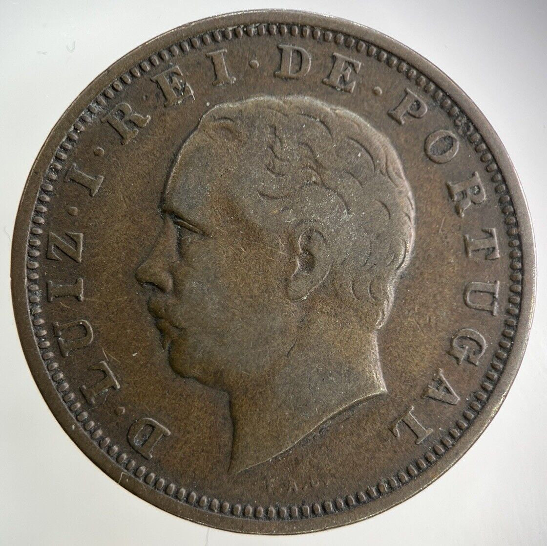 1883 Portugal XX 20 Reis Coin | Fine Collectable Grade