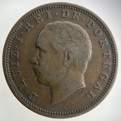 1883 Portugal XX 20 Reis Coin | Fine Collectable Grade