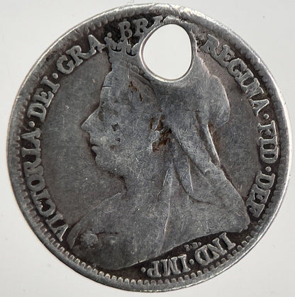 1898 Victoria Threepence Silver Coin | Fine Collectable Grade | a5524