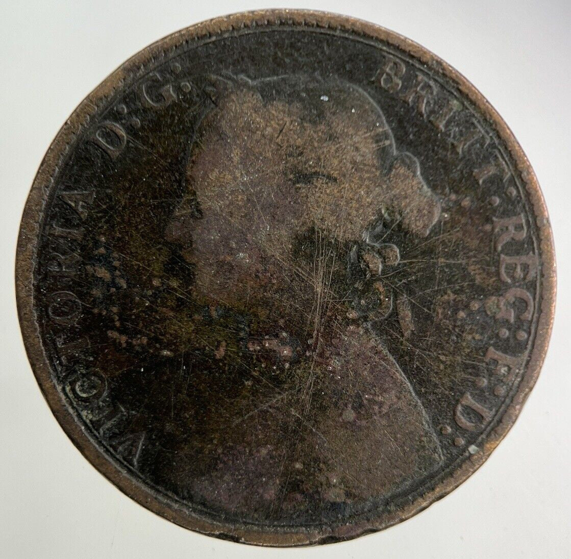 1875 Victoria Half-Penny Coin | Collectable Grade