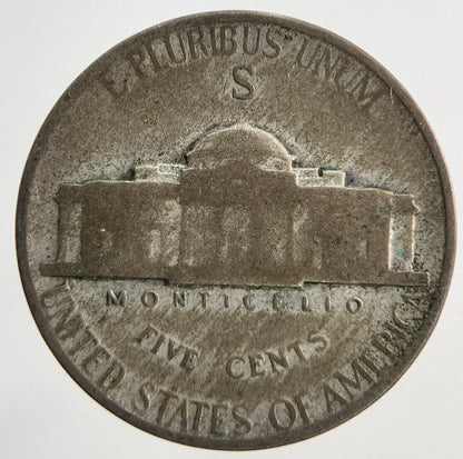 1945 - S US USA Jefferson War Nickel Silver Coin | Collectable Grade