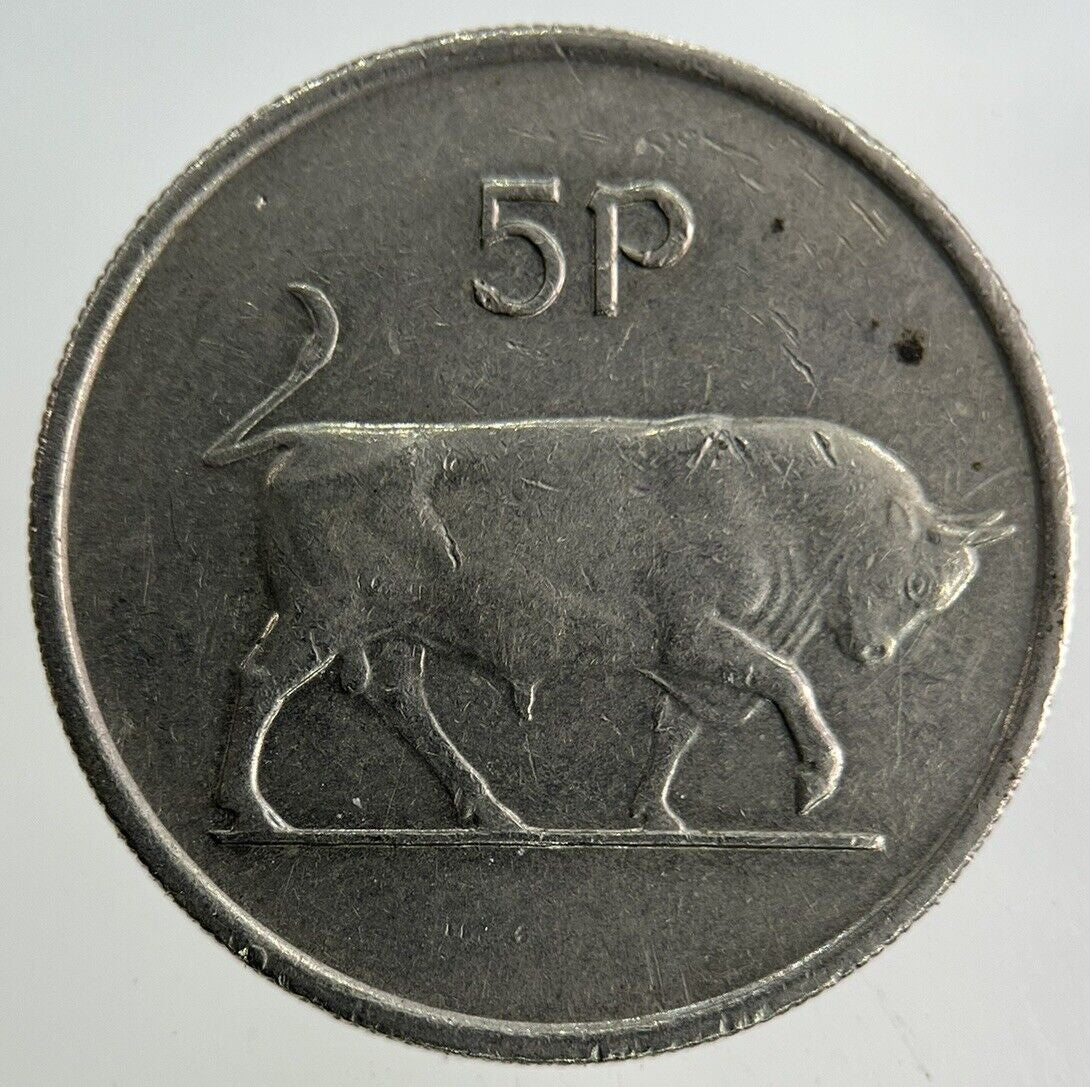 1974 Irish 5p Five - Pence Coin | Fine Collectable Grade