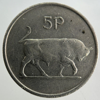 1974 Irish 5p Five - Pence Coin | Fine Collectable Grade