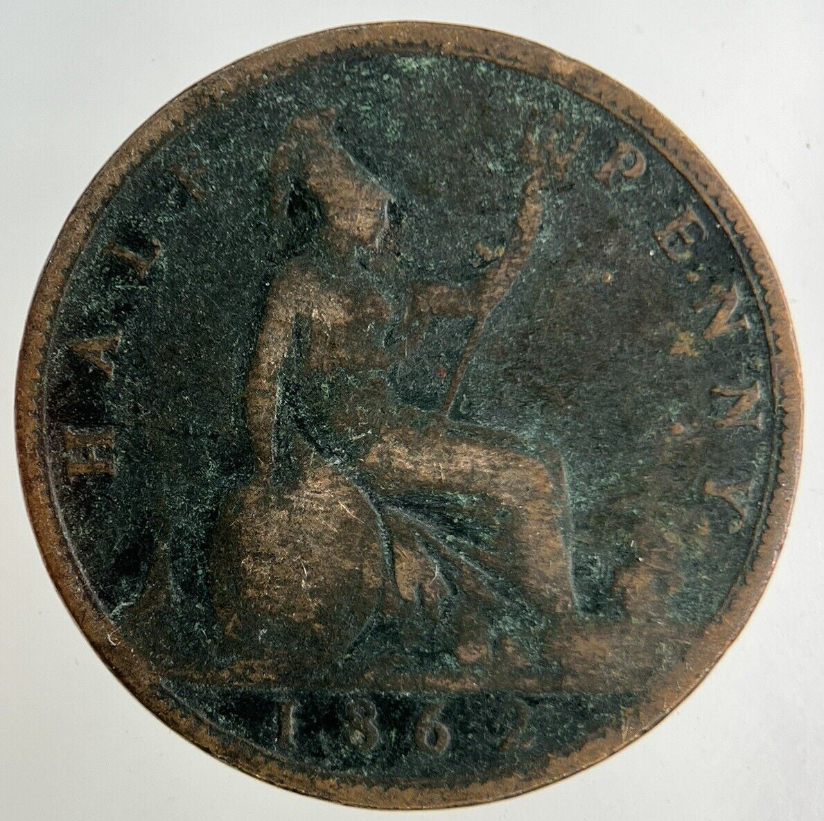 1862 Victoria Half - Penny Coin | Collectable Grade